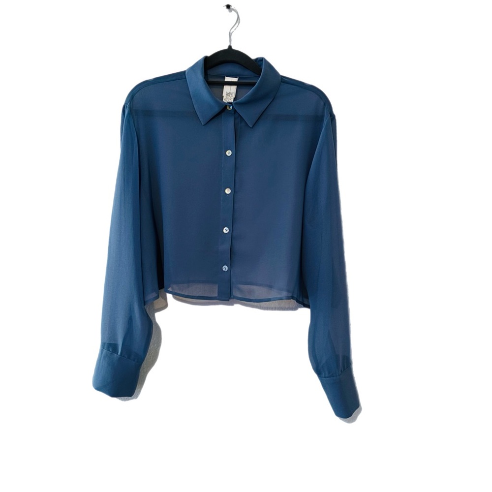 Wynne Layers Sheer Blue Blouse